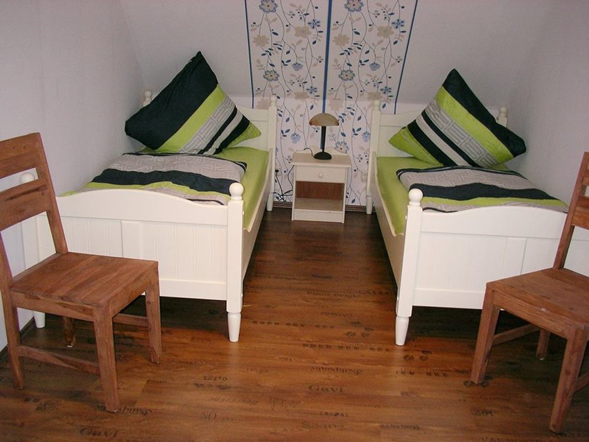 Schlafraum Neue Bilder folgen nach Renovierung ein Etagenbett und 1 Einzelbetten (90x200)